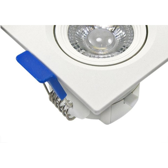 Spot Led Jng Quadrado Branco 07W 6500K Embutir 55312 Spot Led Jng Quadrado Branco 07W 6500K Embutir 55312