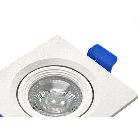 Spot Led Jng Quadrado Branco 07W 6500K Embutir 55312 Spot Led Jng Quadrado Branco 07W 6500K Embutir 55312