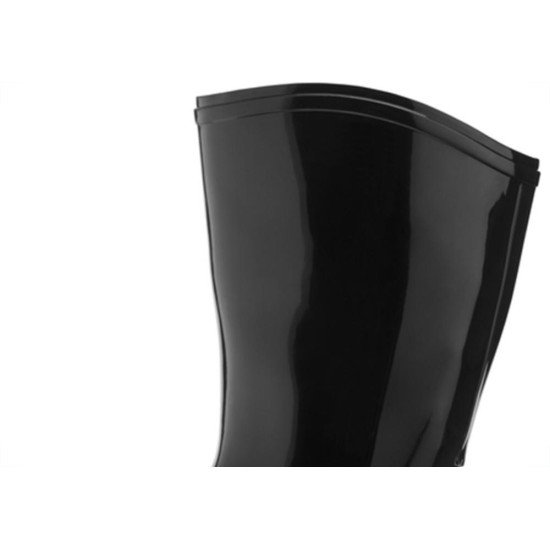 Bota Galocha Galocha Marluvas Preta Solado Amarelo (Cano Medio) 44 Par