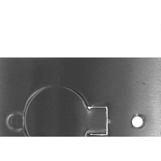 Placa Piso Inox 4X2''Tomada Universal''Com 1 Tampa Unha Pi42Tu