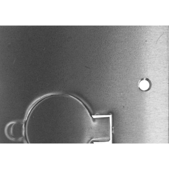 Placa Piso Inox 4X4''Tomada Universal''Com 1 Tampa Unha Pi44Tu