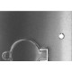 Placa Piso Inox 4X4''Tomada Universal''Com 1 Tampa Unha Pi44Tu