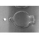 Placa Piso Inox 4X4''Tomada Universal''Com 2 Tampa Unha Pi442U