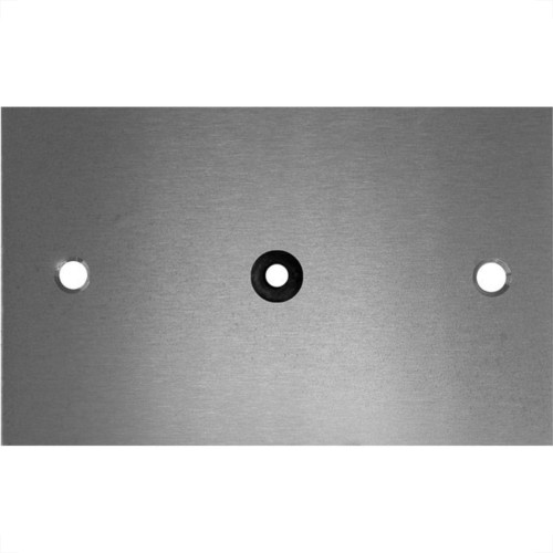Placa Piso Aluminio 4X2 Com Furo Pa42F Placa Piso Aluminio 4X2 Com Furo Pa42F