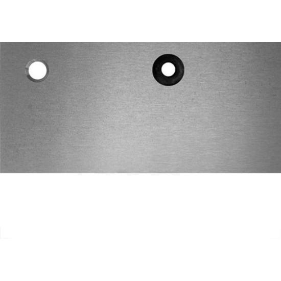 Placa Piso Aluminio 4X2 Com Furo Pa42F Placa Piso Aluminio 4X2 Com Furo Pa42F