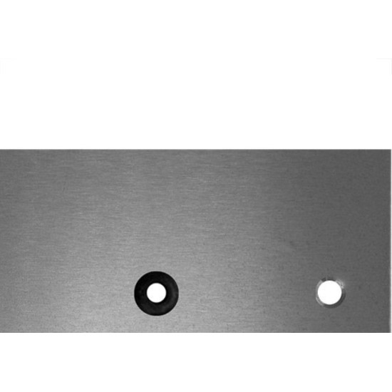 Placa Piso Aluminio 4X2 Com Furo Pa42F Placa Piso Aluminio 4X2 Com Furo Pa42F