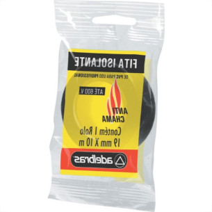 Fita Isolante Adelbras 10Mx19Mm Preta 