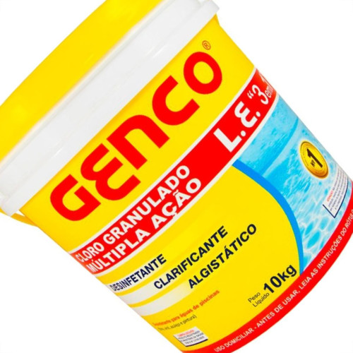 Cloro Genco Granulado 3x1 Multipla Acao 10kg 405248a Cloro Genco Granulado 3x1 Multipla Acao 10kg 405248a
