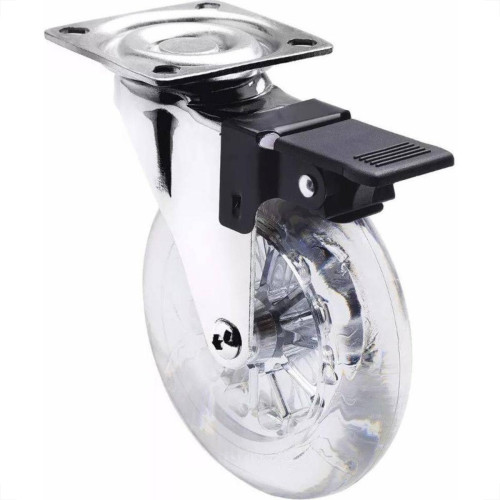 Rodizio Jomarca Silicone Base Giratoria Com Trava 75 2182 Rodizio Jomarca Silicone Base Giratoria Com Trava 75 2182