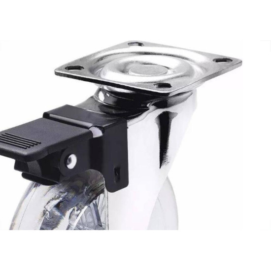 Rodizio Jomarca Silicone Base Giratoria Com Trava 75 2182 Rodizio Jomarca Silicone Base Giratoria Com Trava 75 2182