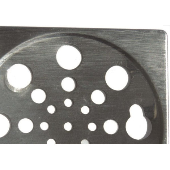 Grelha Inox Overtime Quadrada 10Cm Fixa 200007 Grelha Inox Overtime Quadrada 10Cm Fixa 200007