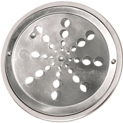 Grelha Inox Overtime Caixilho Redondo 10Cm Fechamento 200009 Grelha Inox Overtime Caixilho Redondo 10Cm Fechamento 200009