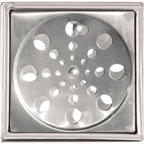 Grelha Inox Overtime Caixilho Quadrada 10Cm Fechamento 200011 Grelha Inox Overtime Caixilho Quadrada 10Cm Fechamento 200011