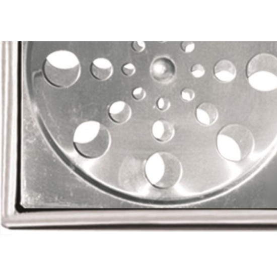 Grelha Inox Overtime Caixilho Quadrada 10Cm Fechamento 200011 Grelha Inox Overtime Caixilho Quadrada 10Cm Fechamento 200011