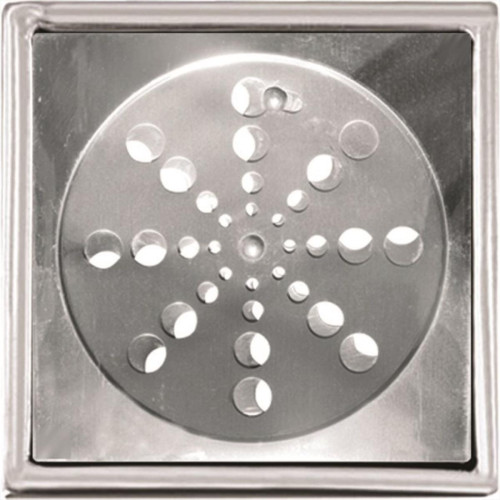 Grelha Inox Overtime Caixilho Quadrada 15Cm Fechamento 200012 Grelha Inox Overtime Caixilho Quadrada 15Cm Fechamento 200012