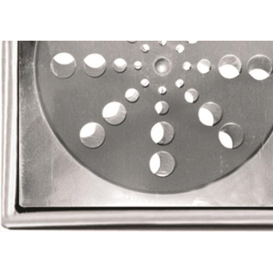 Grelha Inox Overtime Caixilho Quadrada 15Cm Fechamento 200012 Grelha Inox Overtime Caixilho Quadrada 15Cm Fechamento 200012
