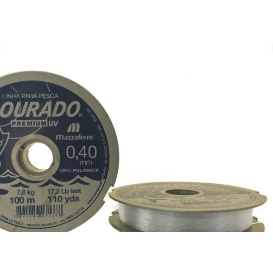 Linha Pesca Mazzaferro Branca 0,40Mm X100M 19Dp1B040 - Kit C/20 Linha Pesca Mazzaferro Branca 0,40Mm X100M 19Dp1B040 - Kit C/20