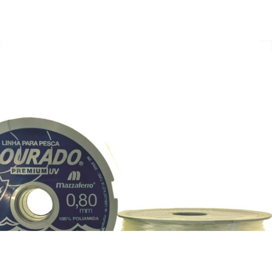 Linha Pesca Mazzaferro Branca 0,80Mm X100M 19Dp1B080 - Kit C/10 Linha Pesca Mazzaferro Branca 0,80Mm X100M 19Dp1B080 - Kit C/10