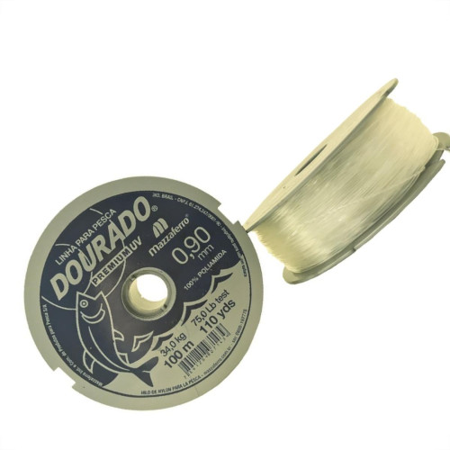 Linha Pesca Mazzaferro Branca 0,90Mm X100M 19Dp1B090 - Kit C/10 