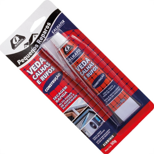 Cola Sela Calha Garin Calhafix Aluminio 50G Cacc-050 Cola Sela Calha Garin Calhafix Aluminio 50G Cacc-050