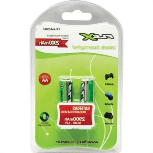 Pilha Recarregavel Flexgold Pequena ''Aa'' 2 Pecas 2900Mah Fx-Aa29B2 Pilha Recarregavel Flexgold Pequena ''Aa'' 2 Pecas 2900Mah Fx-Aa29B2