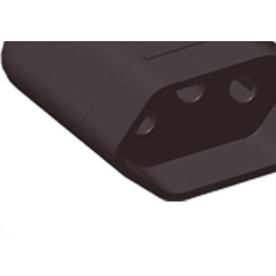 Pino Femea 2 Polos+Terra Ilumi 10A Preto 1432Pct - Kit C/10 Pino Femea 2 Polos+Terra Ilumi 10A Preto 1432Pct - Kit C/10