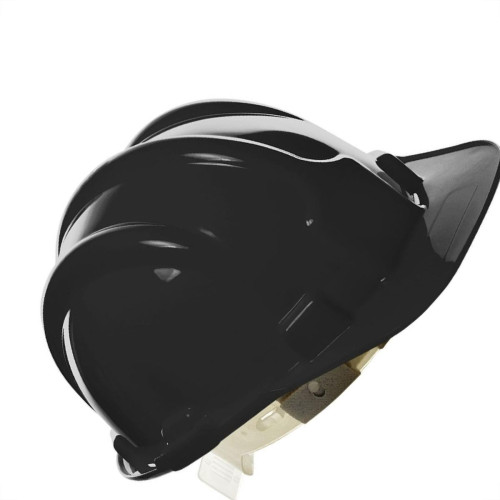 Capacete Com Carneira Plastcor Plastico Preto