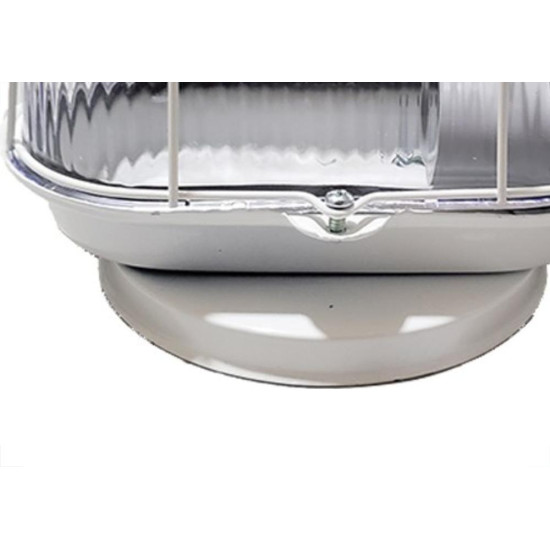 Luminaria Tartaruga Chapa Elite Branca Com Acrilico 1266 Luminaria Tartaruga Chapa Elite Branca Com Acrilico 1266