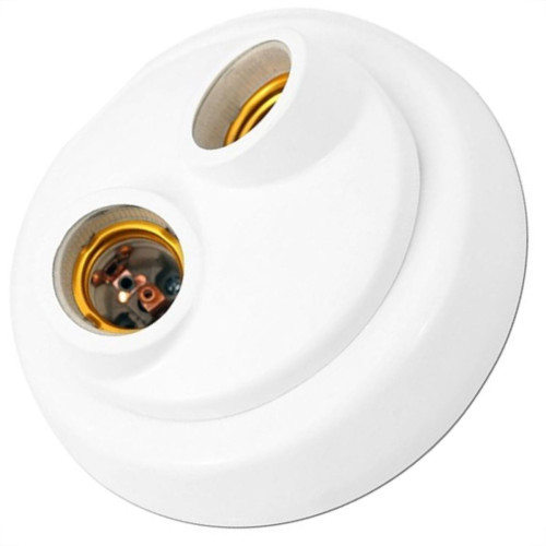 Plafonier Pvc Enerlux Soquete Duplo Branco 620 Plafonier Pvc Enerlux Soquete Duplo Branco 620