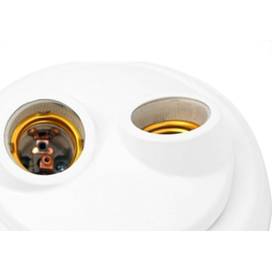 Plafonier Pvc Enerlux Soquete Duplo Branco 620 Plafonier Pvc Enerlux Soquete Duplo Branco 620