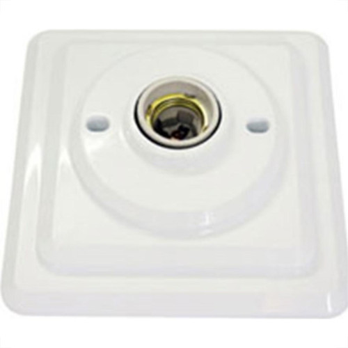 Plafonier Pvc Enerlux Branco Quadrado Soquete Porcelana E27 613 Plafonier Pvc Enerlux Branco Quadrado Soquete Porcelana E27 613
