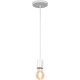 Luminaria Pendente Condulai Enerlux Solaris Branca Para Lampada Filamento 6471