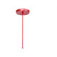 Luminaria Pendente Condulai Enerlux Solaris Vermelha Para Lampada Filamento 6474 Luminaria Pendente Condulai Enerlux Solaris Vermelha Para Lampada Filamento 6474