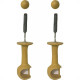 Suporte Cortina''Varao''Cadiz Simples Marfim Par 29003 Suporte Cortina''Varao''Cadiz Simples Marfim Par 29003