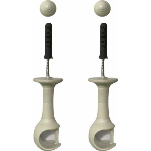 Suporte Cortina''Varao''Cadiz Simples Branco Par 29001 Suporte Cortina''Varao''Cadiz Simples Branco Par 29001