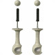 Suporte Cortina''Varao''Cadiz Simples Branco Par 29001 Suporte Cortina''Varao''Cadiz Simples Branco Par 29001