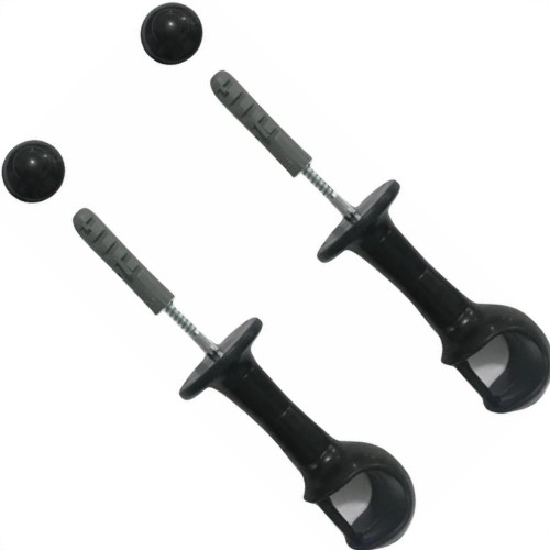 Suporte Cortina''Varao''Cadiz Simples Preto Par 29009 Suporte Cortina''Varao''Cadiz Simples Preto Par 29009