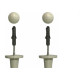 Suporte Cortina''Varao''Cadiz Grosso Branco Par 31001 Suporte Cortina''Varao''Cadiz Grosso Branco Par 31001