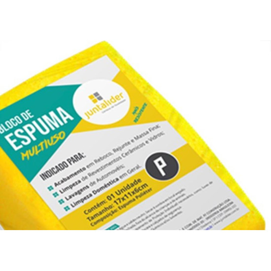 Espuma Em Bloco Juntalider Amarela 6X11X17Cm 