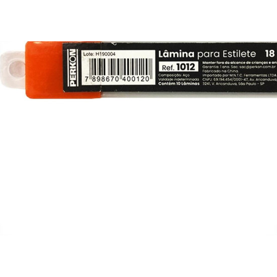 Lamina Estilete Larga Perkon 10 Pecas 1012