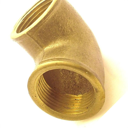 Cotovelo Latao Metais Rei 1'' Rosca Rosca Amarelo 10217