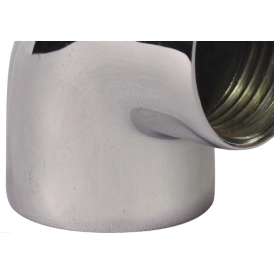 Cotovelo Latao Metais Rei 1'' Rosca Rosca Cromado 10218