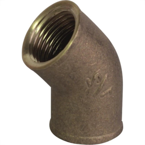 Cotovelo Latão Metais Rei 45X1/2'' Rosca Rosca Amarelo 10267