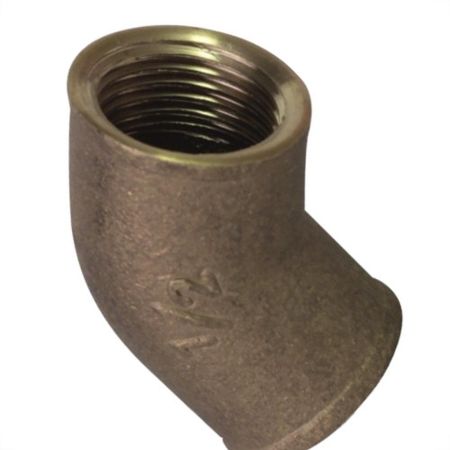 Cotovelo Latão Metais Rei 45X1/2'' Rosca Rosca Amarelo 10267