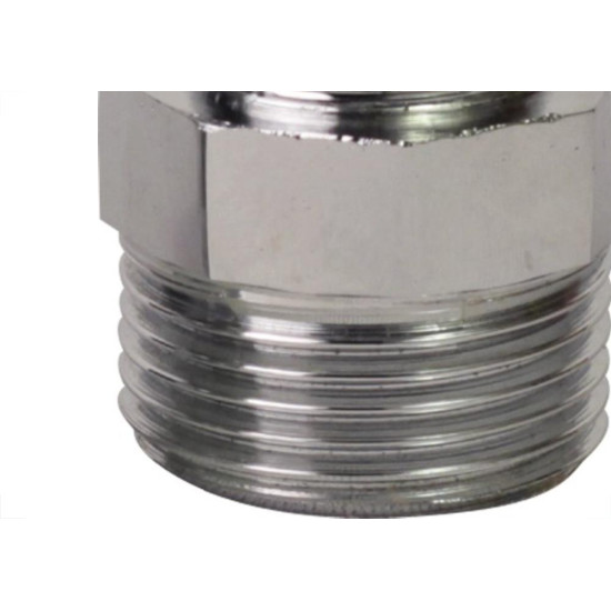 Niple Latao Cromado Metais Rei 1X3/4 10248 Niple Latao Cromado Metais Rei 1X3/4 10248