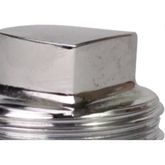 Plug Latao Metais Rei 3/4 Rosca Rosca Macho Cromado 10202 Plug Latao Metais Rei 3/4 Rosca Rosca Macho Cromado 10202