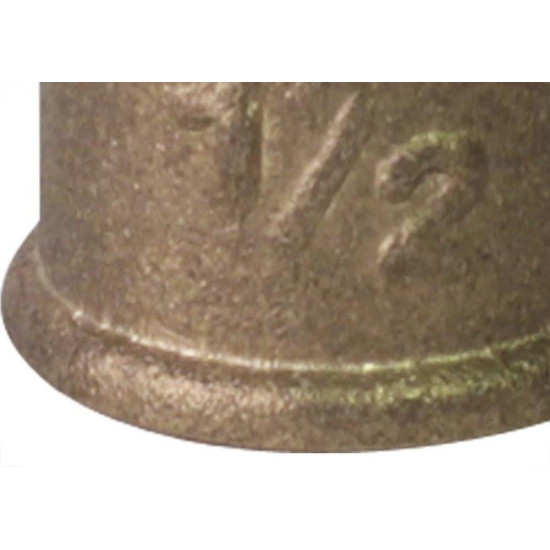 Tampao Caps Latao Metais Rei 1/2 Amarelo 10229