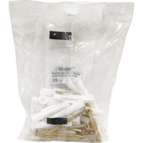 Bucha Fixacao Sforplast Baiano/Gesso 10 Com Parafuso 25Pecas 275 Bucha Fixacao Sforplast Baiano/Gesso 10 Com Parafuso 25Pecas 275