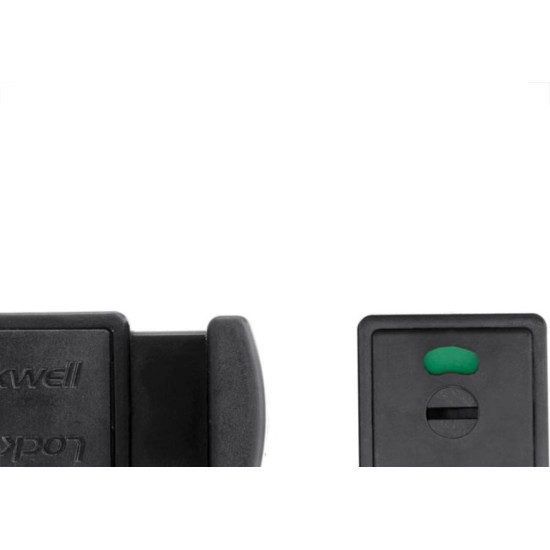 Fechadura Trinco Wc Livre/Ocupado Pvc 10Mm Preto Lockwell 755 Fechadura Trinco Wc Livre/Ocupado Pvc 10Mm Preto Lockwell 755