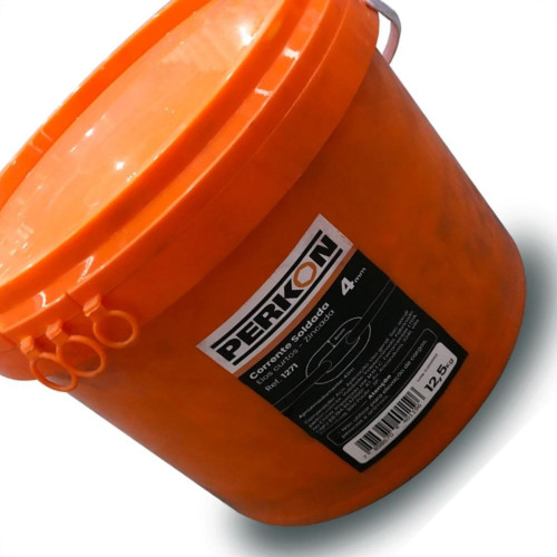 Corrente Soldada Perkon Zincada 4Mm 12,5Kg Aproximadamente 42M 1271